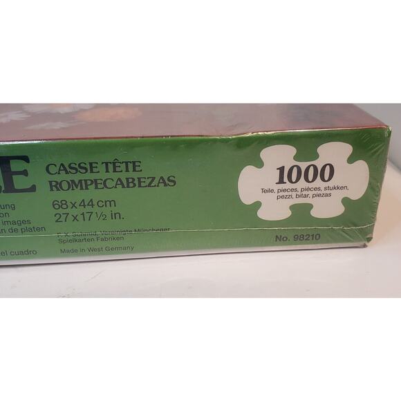 Vintage FX Schmid 1000 Pc Puzzle 98210 Super Puzzle Wildflowers West Germany - Picture 7 of 7